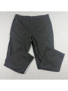 Croft & Barrow Mens 36x29 Black Classic Fit Stretch Chino Pants Easy Care